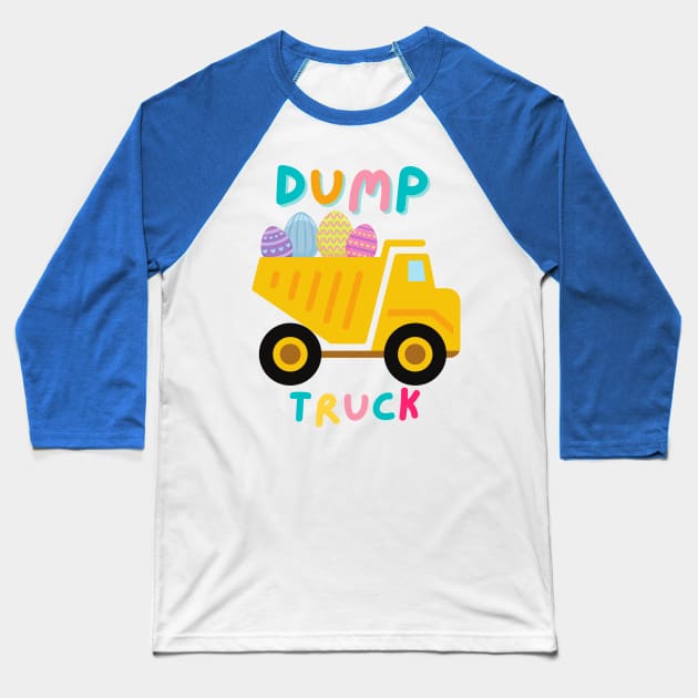 I love Dump Trucks Construction Birthday Party, Dump Truck Baseball T-Shirt by Johner_Clerk_Design